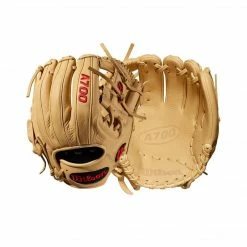 Gloves And Accessories Wilson A700 11.5" Glove Cream/Red RHT