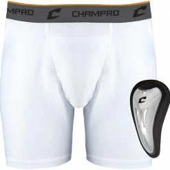Protective Gear- Batting And Fielding Champro Compression Boxer Short With Protective Cup