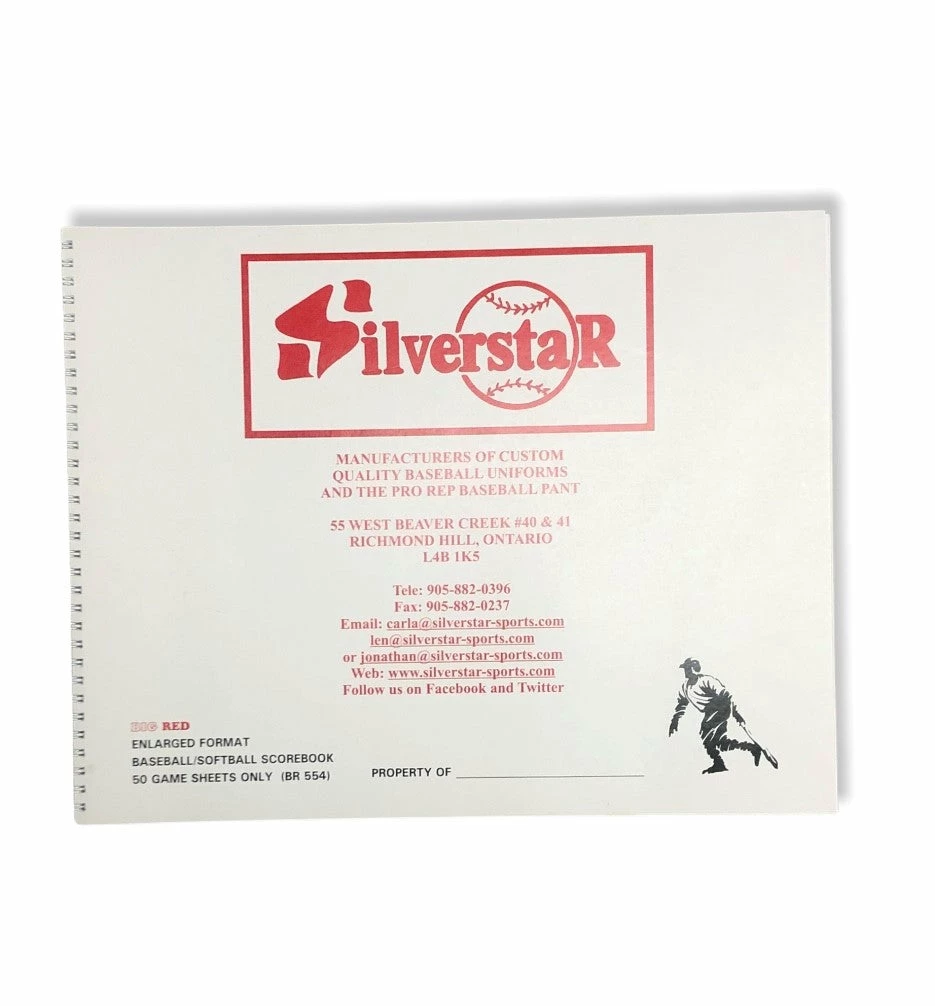 Silverstar Sports Silverstar Large Scorebook Team Equipment And Accessories