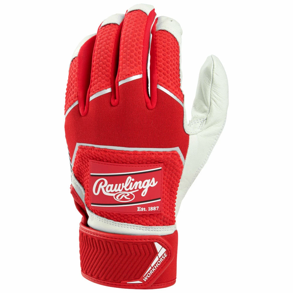 Rawlings Workhorse Batting Gloves Protective Gear- Batting And Fielding